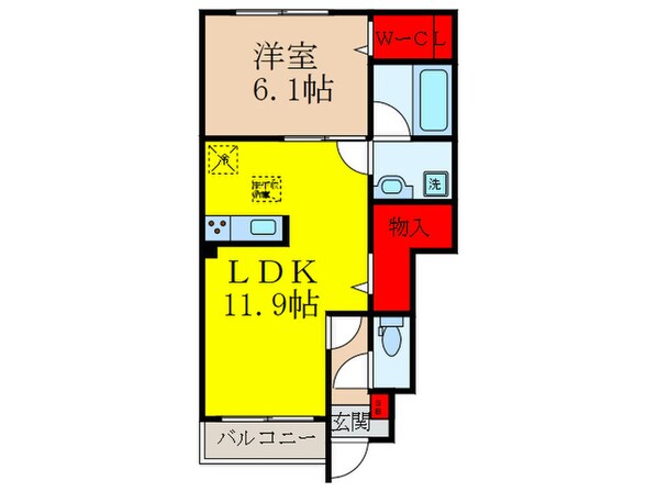 グランドサンパールの物件間取画像